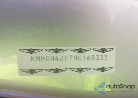 2017 Genesis G80 3.8 z USA, uszkodzony, nr VIN KMHGN4JE7HU168333